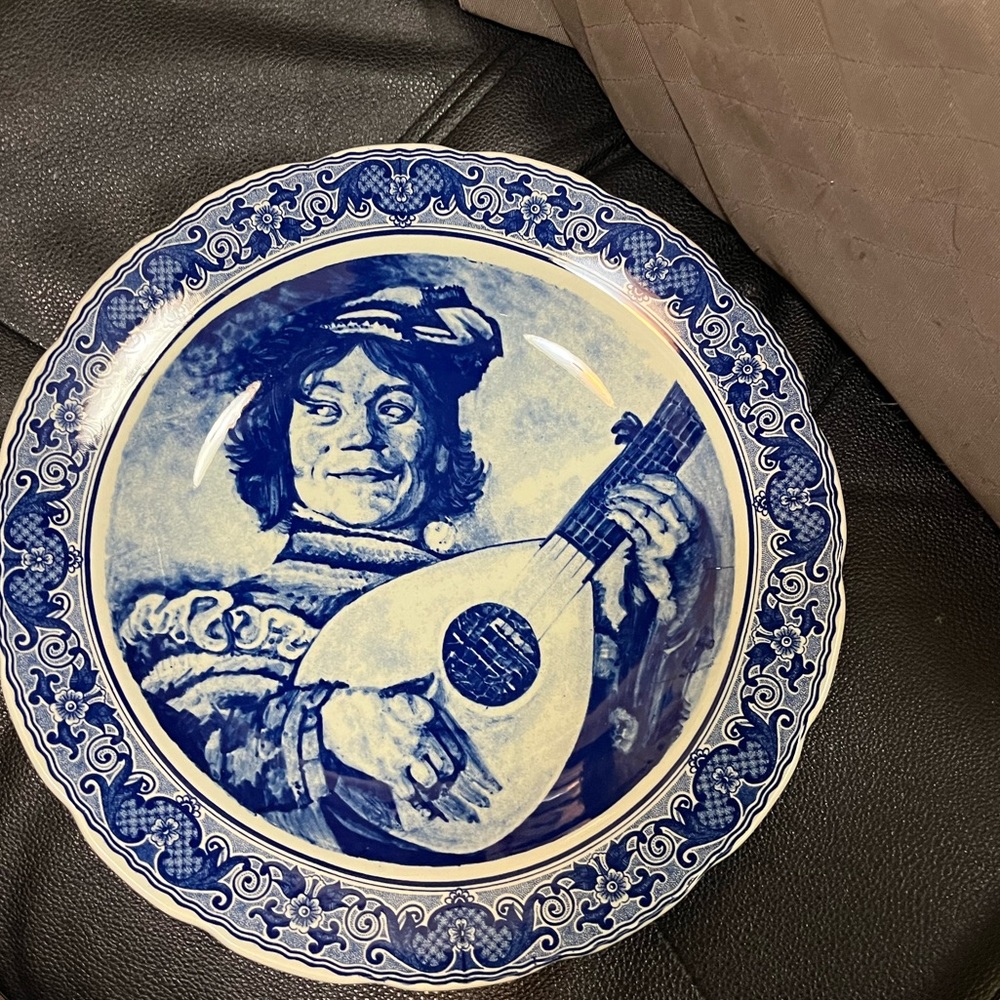 Porcelain Dish to display on wall. Boch .,